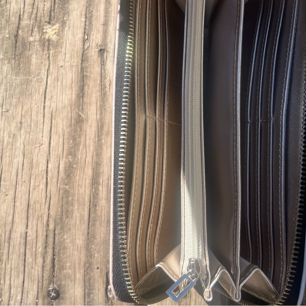 Guess Color Block Noelle Zip Around Wallet Clutch - image 6